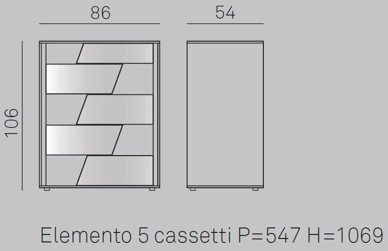 Gruppo Tomasella Лакированный комод со встроенными ручками Kross sun-id-1494969 - Вид №7