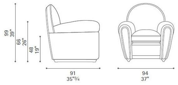 Poltrona Frau Кресло La collezione - divani e poltrone sun-id-1400274 - Вид №4