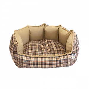 ПР0054242 Лежак для животных Geometry Клетка 53х46см бежево-коричневый Foxie