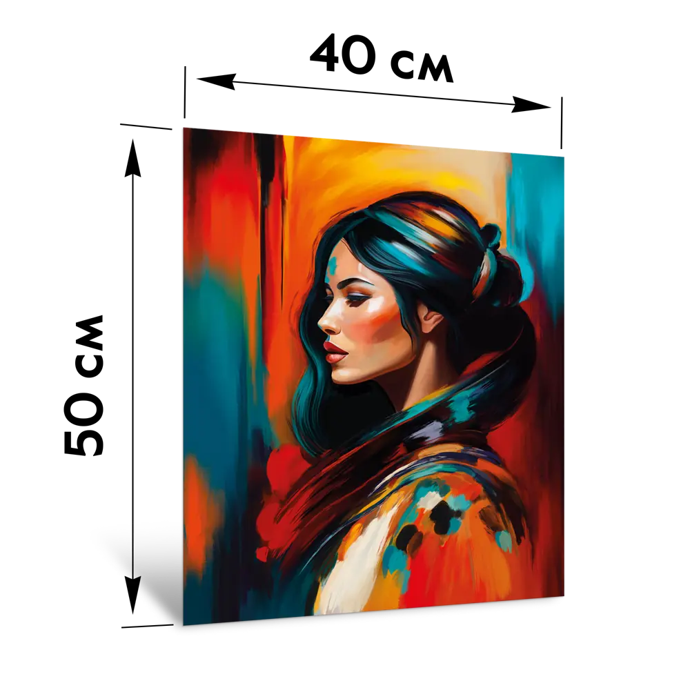 Картина на стекле Postermarket Яркая девушка 40x50 см 87890647 STLM-2160545  - Вид №3
