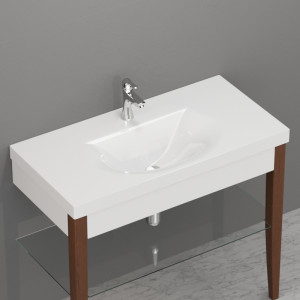 393101 Напольная раковина стоящая прямоугольная Kerasan