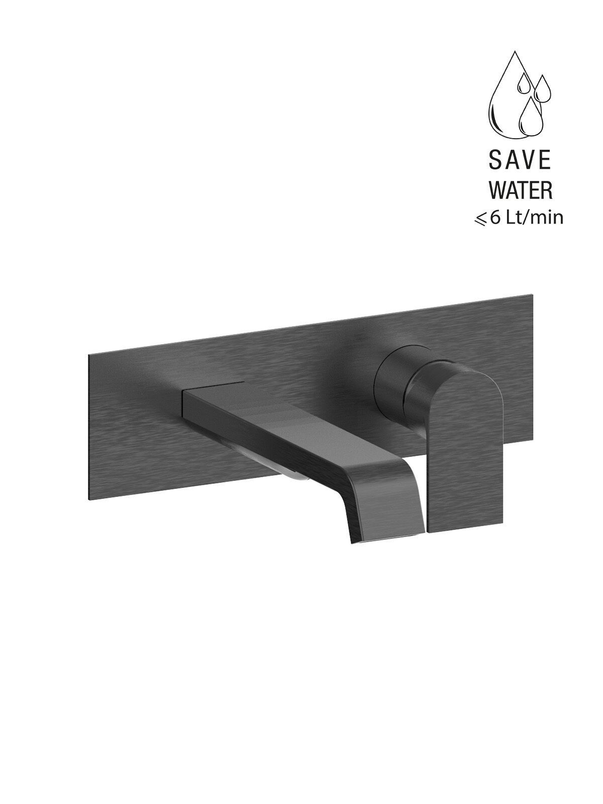 Однорычажный настенный смеситель для раковины с ограничителем расхода Rubinetterie Frattini Птолемей ARCH-00028415 - Вид №14