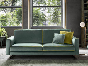 3-местный бархатный диван