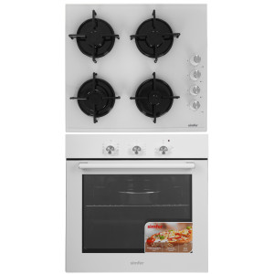 9280272 Духовой шкаф электрический Simfer B6EW19071 + Варочная поверхность газовая Simfer H60K40C000