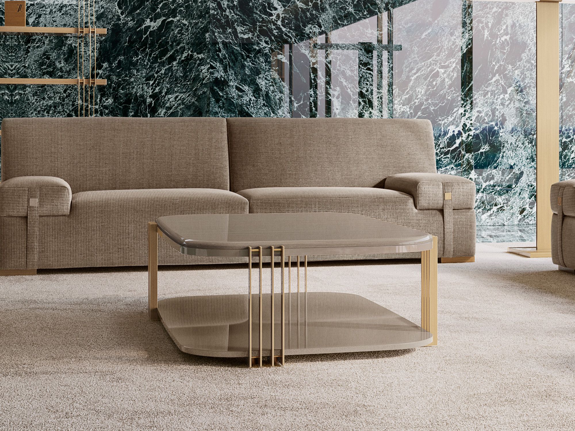 Низкий журнальный столик с отсеком для хранения VOLPI Луиджи Вольпи ARCH-00103133 - Вид №1