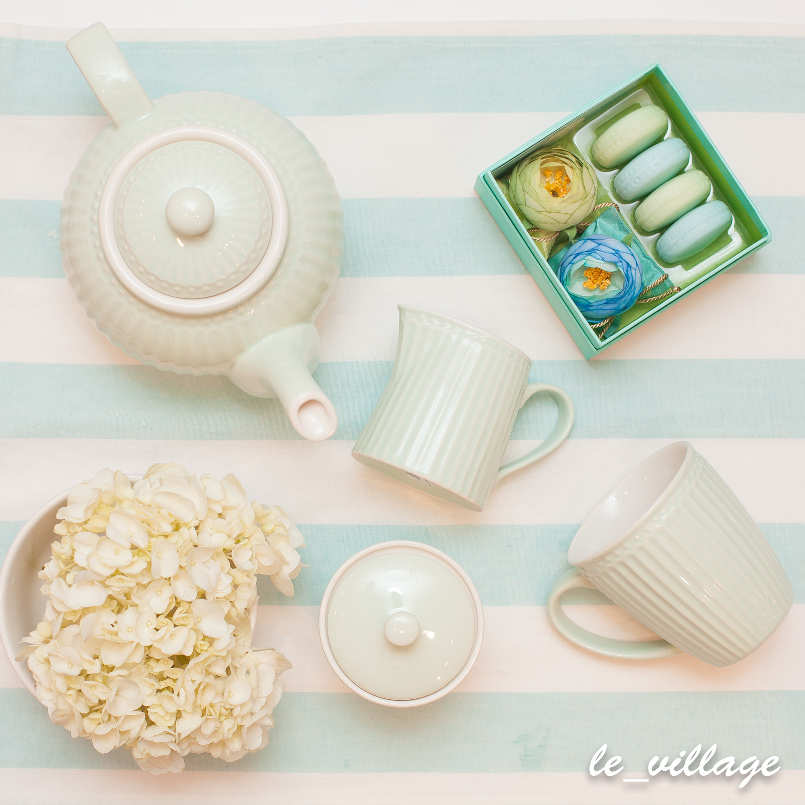 STWSUGAALI2906 Сахарница "Alice Pale Blue" Greengate  - Вид №2