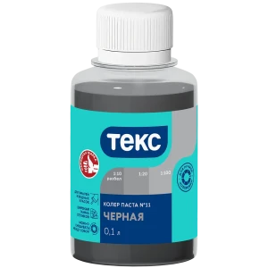 Колер паста Текс Универсал 0.1 л цвет черный 89344647 STLM-2015703