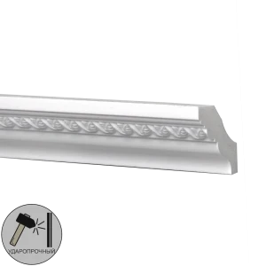 Плинтус потолочный полиуретан Decomaster 95348 белый 35х49х2000 мм