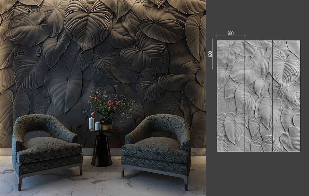 B-83 FOGLIAME LAB.Space Барельеф B-83-1 - Вид №1