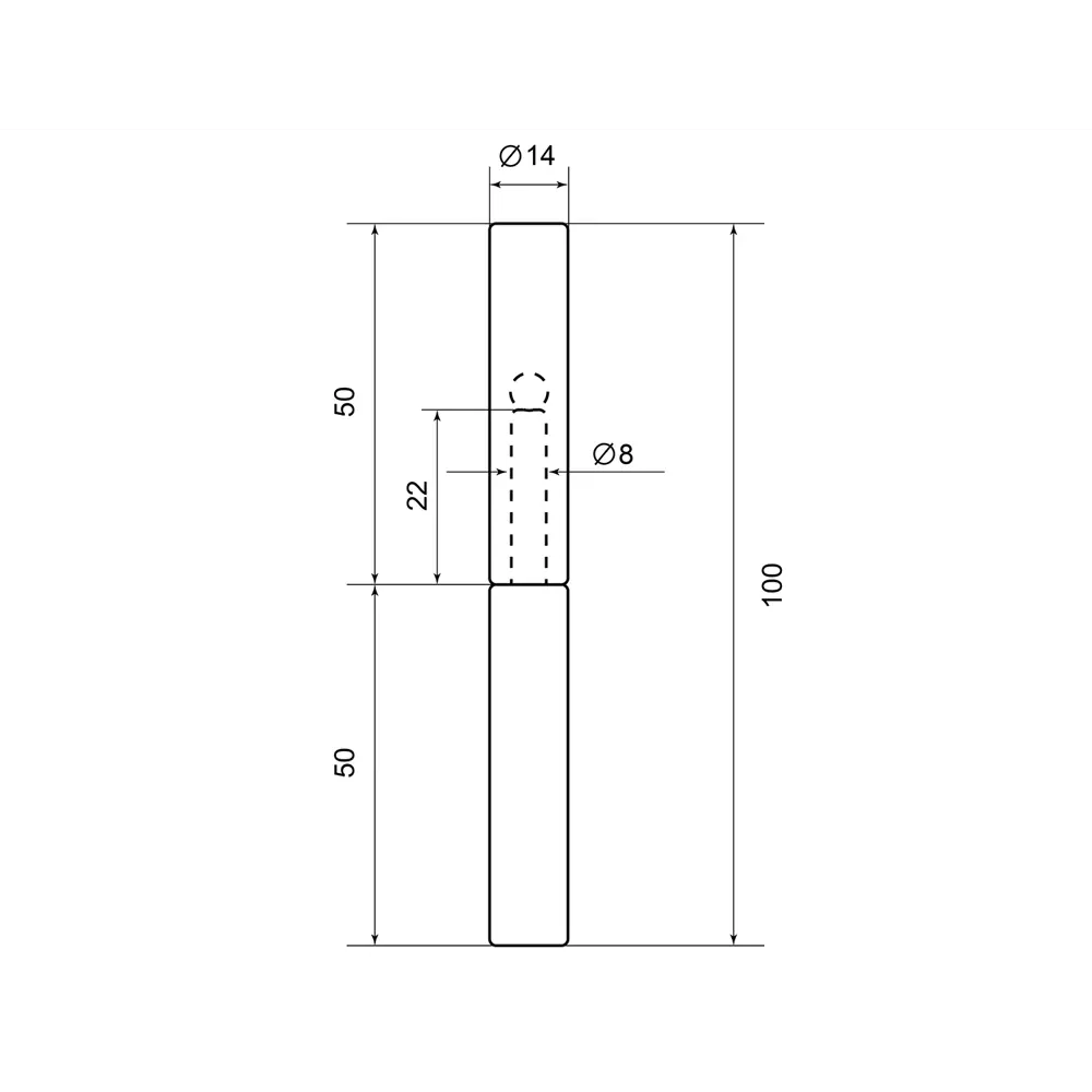 89426605 Наварная петля Palladium с шаром 14x100 мм цвет серый STLM-1563864 - Вид №3