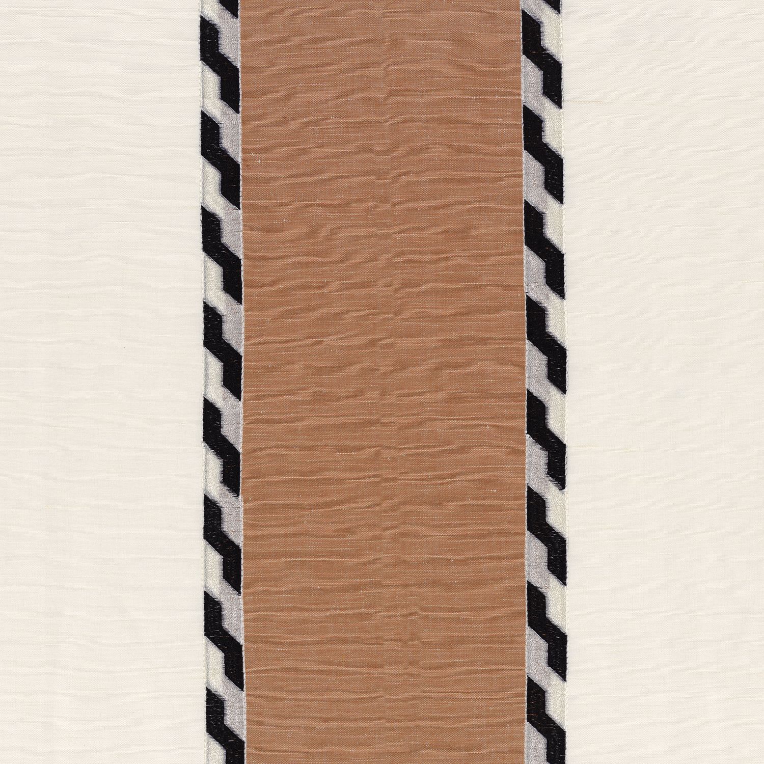 Полосатая вышитая ткань Casamance Symbiose ARCH-00099441 - Вид №4