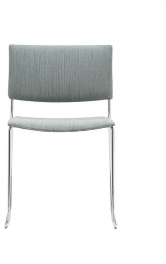 Andreu World Штабелируемый стул на салазках, технополимер, с открытой спинкой Sit Si1201 - Вид №7