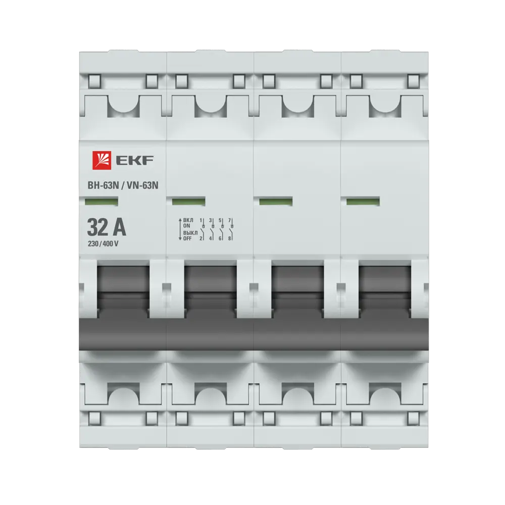 Выключатель нагрузки EKF Proxima ВН-63 4P N 32 А STLM-2116146