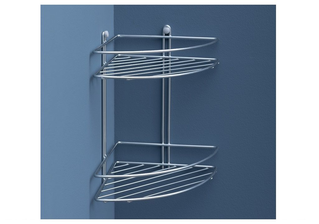 Полочка Aquanet 3259 (20 см, двойная, угловая) П3259 - Вид №2