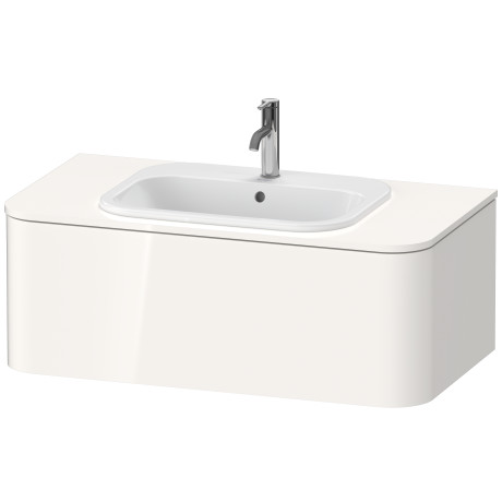 HP495109292 Happy D.2 Plus Тумбочка для подвесной консоли Каменно-серый шелковисто-матовый лак Duravit - Вид №2