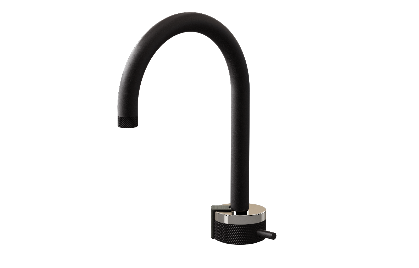 E-11502-R1PN-L2BOX-BK Однорычажный прогрессивный смеситель для раковины - излив 16см GRAFF MOD+