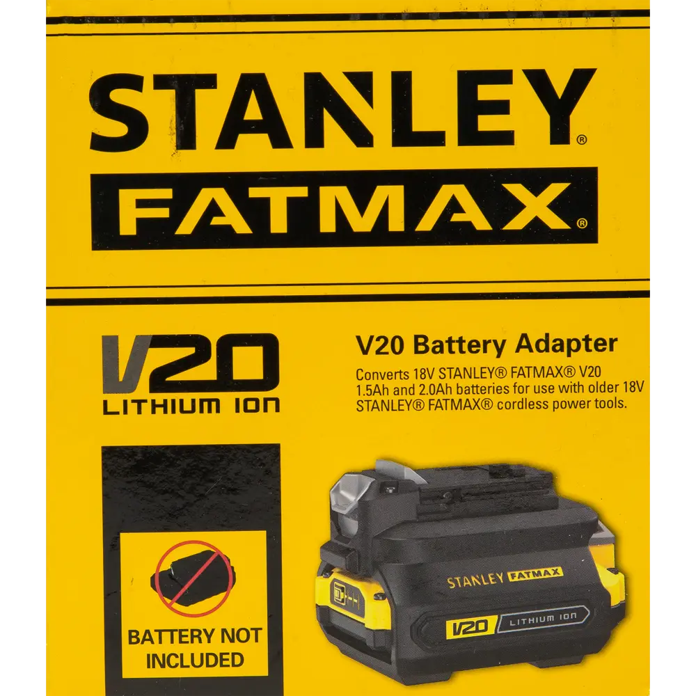 Адаптер для аккумуляторов Stanley Fatmax SFMCB100-XJ 18 В без АКБ STLM-2049741 - Вид №3