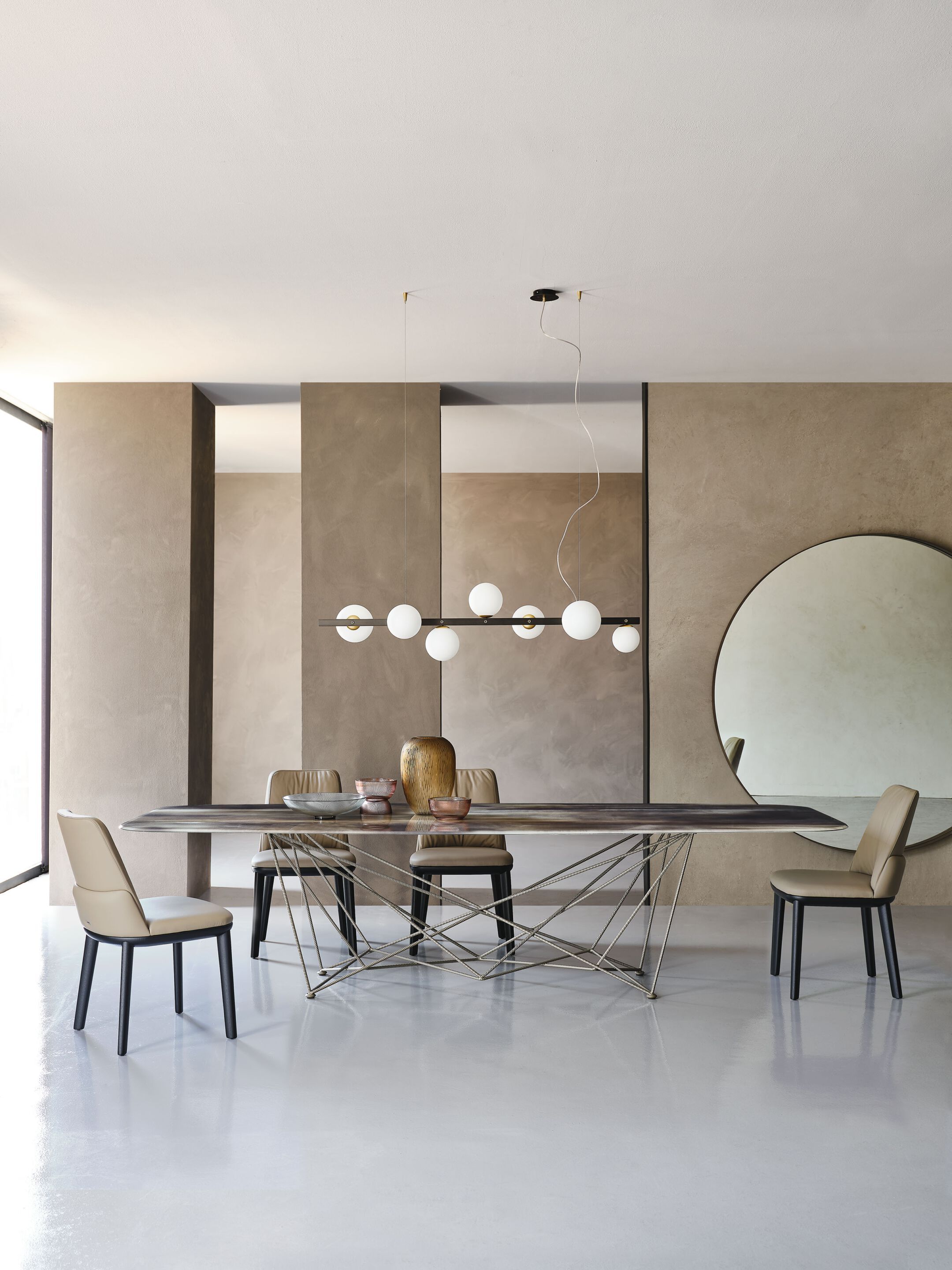 Прямоугольный стол из стали и хрусталя Cattelan italia GORDON CRYSTALART ARCH-00027190 - Вид №2