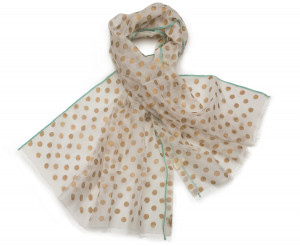 MILA_G Шаль, золотой горох, 90 X 180 CM 70 % хлопок / 30 % шелк PETRUSSE