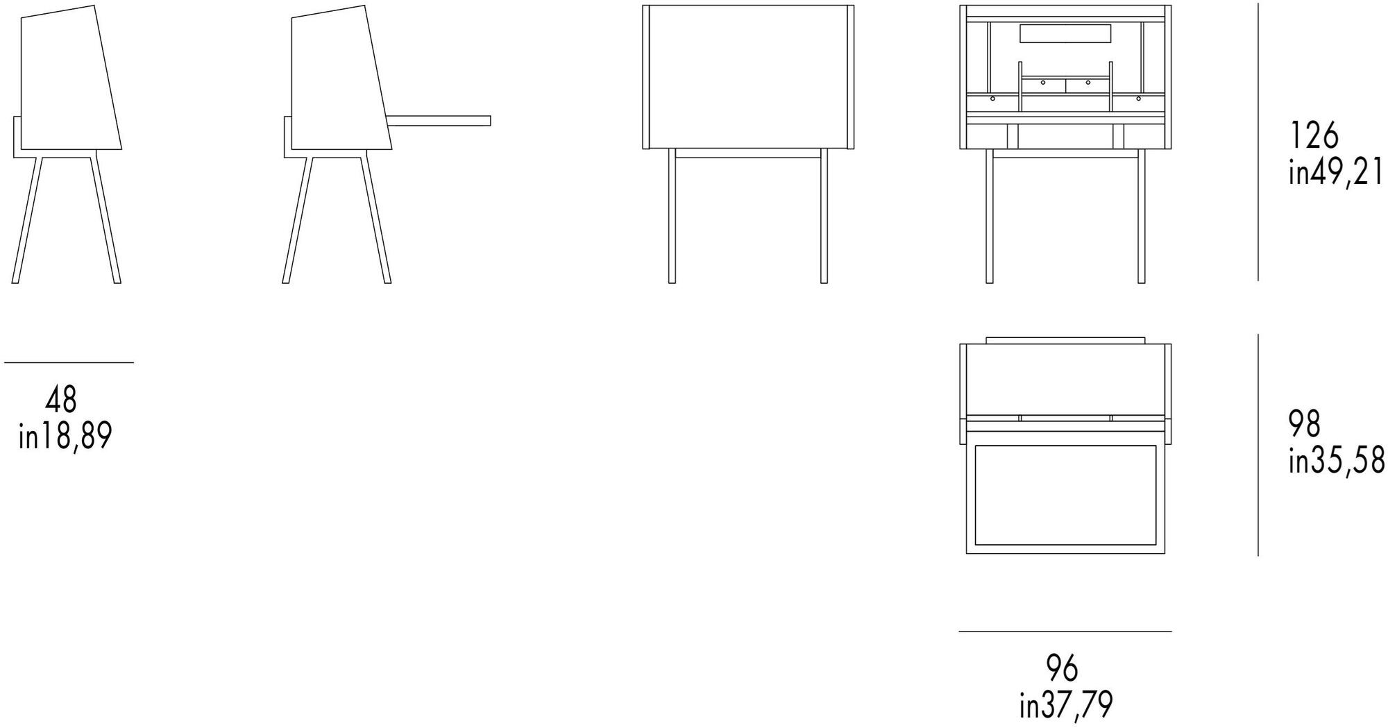 Grilli Письменный стол с ящиками  730301  - Вид №5