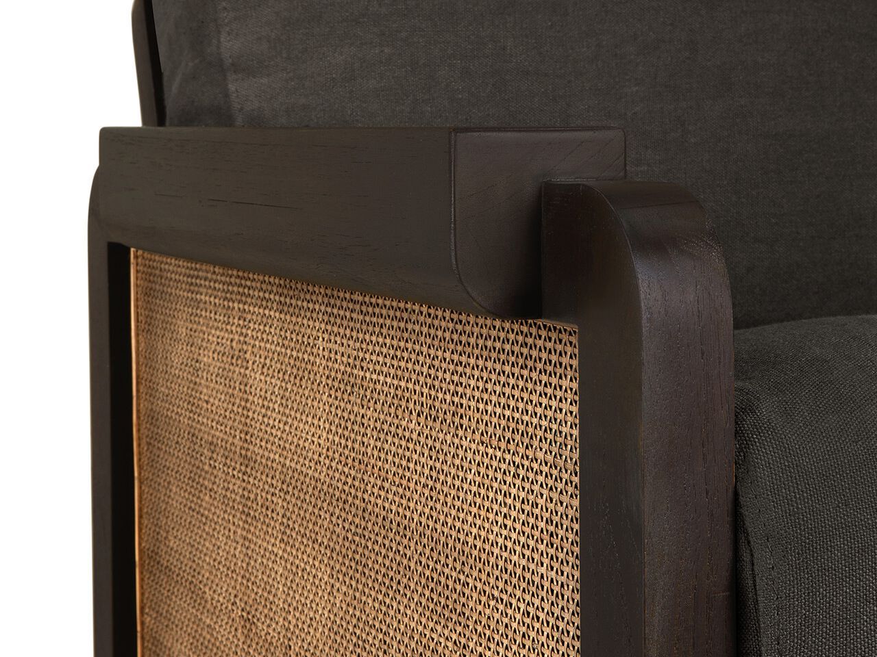 Тканевое кресло с подлокотниками Ethnicraft панель ARCH-00036297 - Вид №4