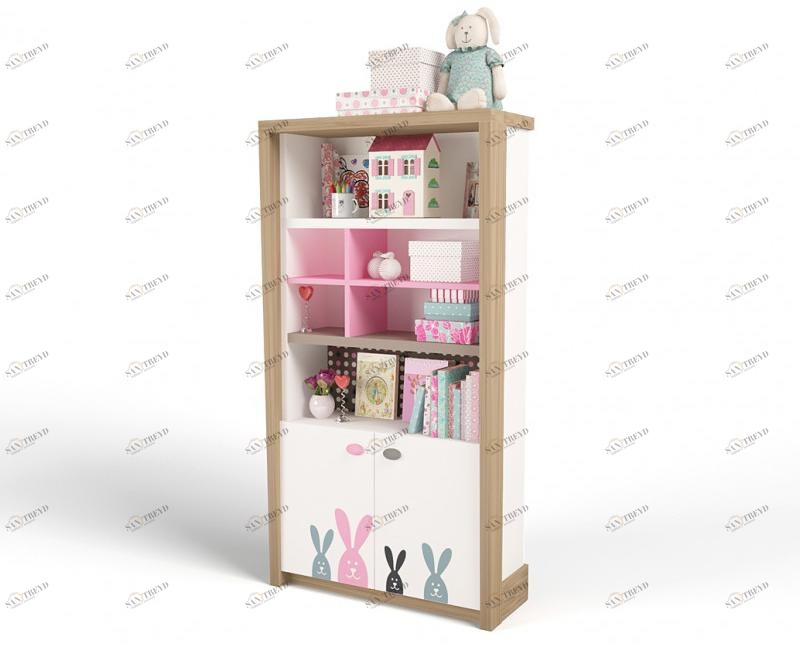 Стеллаж широкий ABC-KING MIX BUNNY (розовый) 4631147961884