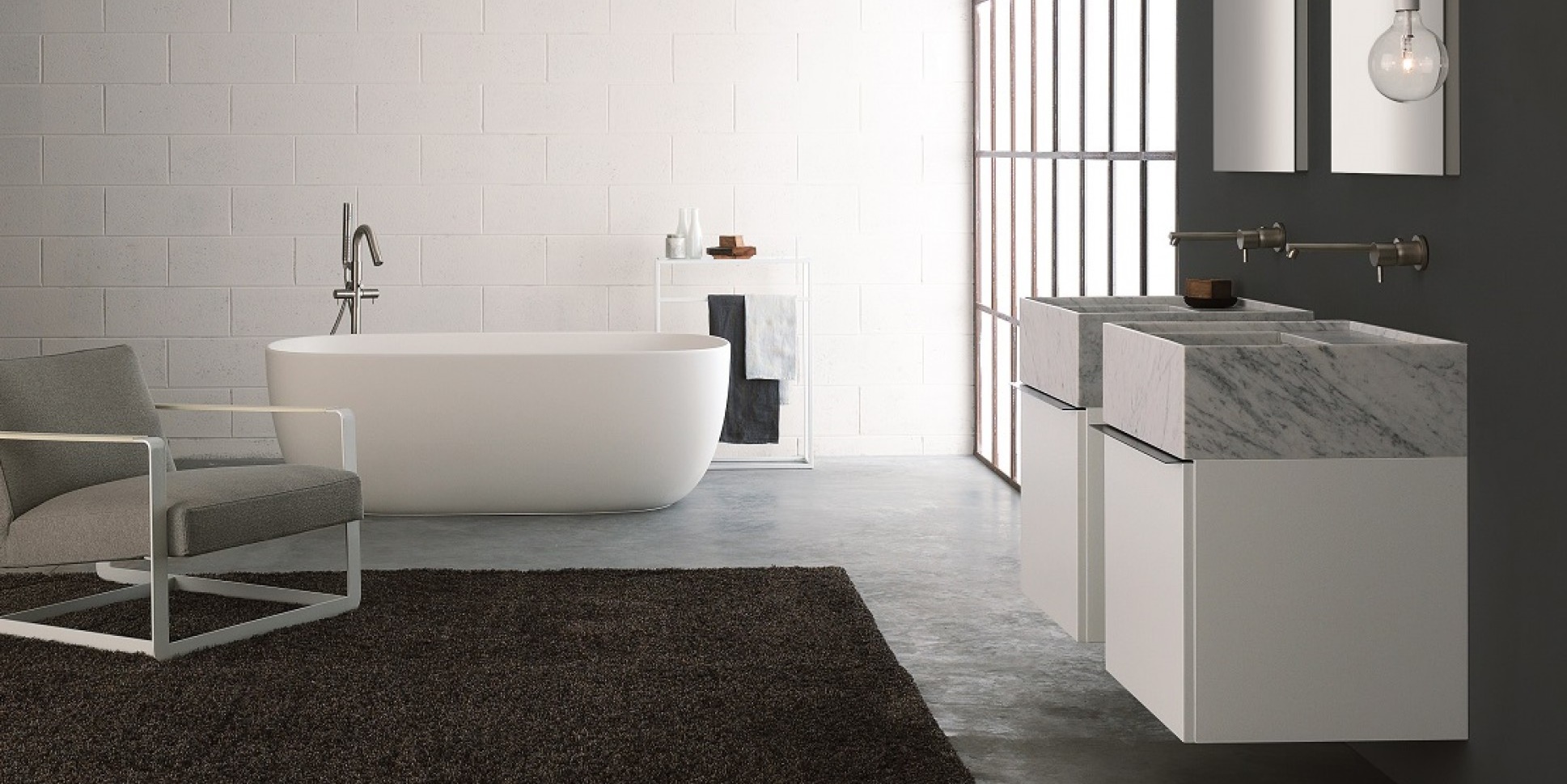 Toscoquattro Смеситель для ванны напольный двухвентильный Rubinetteria нерж.сталь 08RD07IS - Вид №3