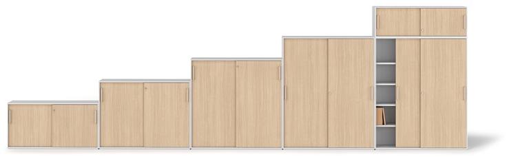 Bralco Высокий офисный шкаф с раздвижными дверцами sun-id-1438795 - Вид №5