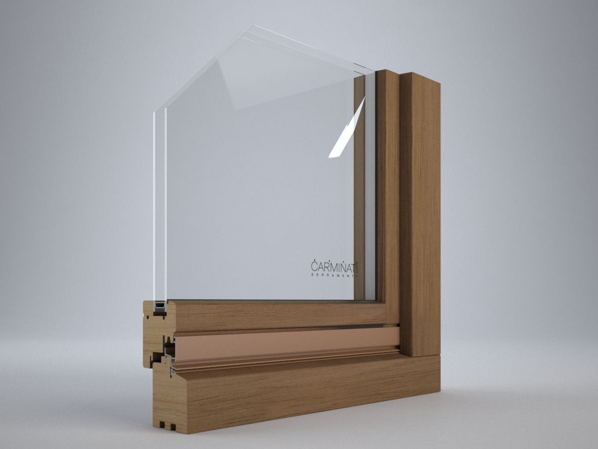 Деревянное створчатое окно Carminati Klima 80 ARCH-00104412 - Вид №5