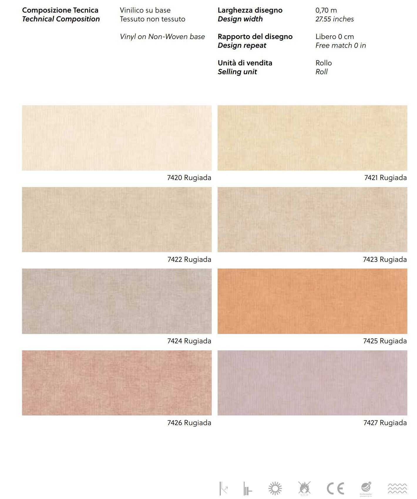 Однотонные обои Jannelli&Volpi СП 103 весна ARCH-00029138 - Вид №2