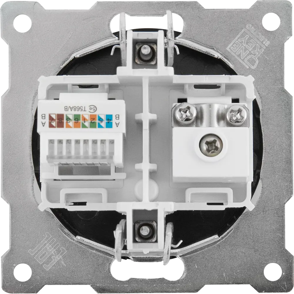 ONEKEYELECTRO Florence - розетка двойная TV/RJ45 для современного интерьера 84684125 STLM-0053629 - Вид №3