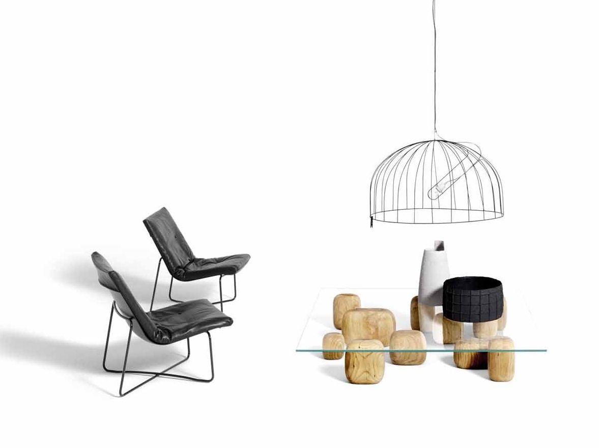 Хрустальный квадратный низкий журнальный столик с деревянной основой DE PADOVA ISHI ARCH-00148136 - Вид №3