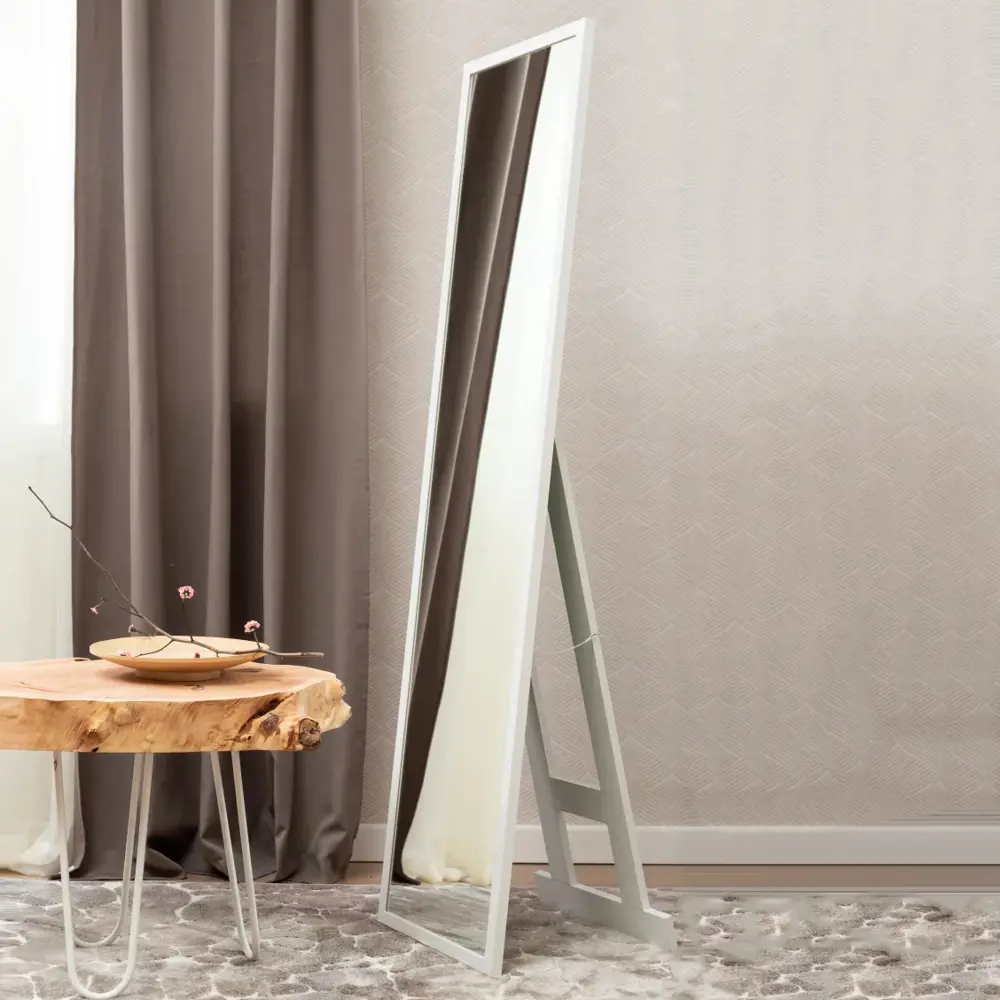 Зеркало напольное Inspire Альпы в белом цвете 40×160 см 85283132 STLM-0060817