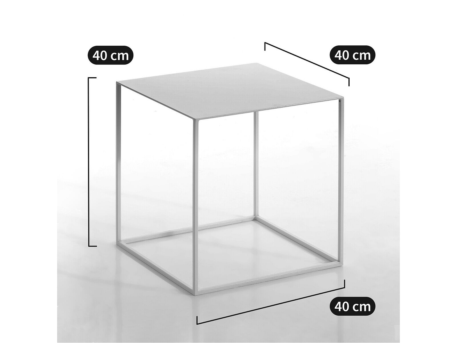 Квадратный металлический журнальный столик AMPM Romy ARCH-00102478 - Вид №6