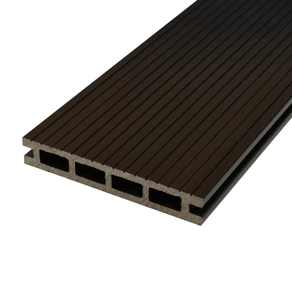 Террасная доска ДПК Прима Groentec цвет Венге 4000x145x22 мм Вельвет 0.58 м² STLM-2012005 - Вид №2