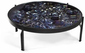 Theia Круглый керамический журнальный столик Maze