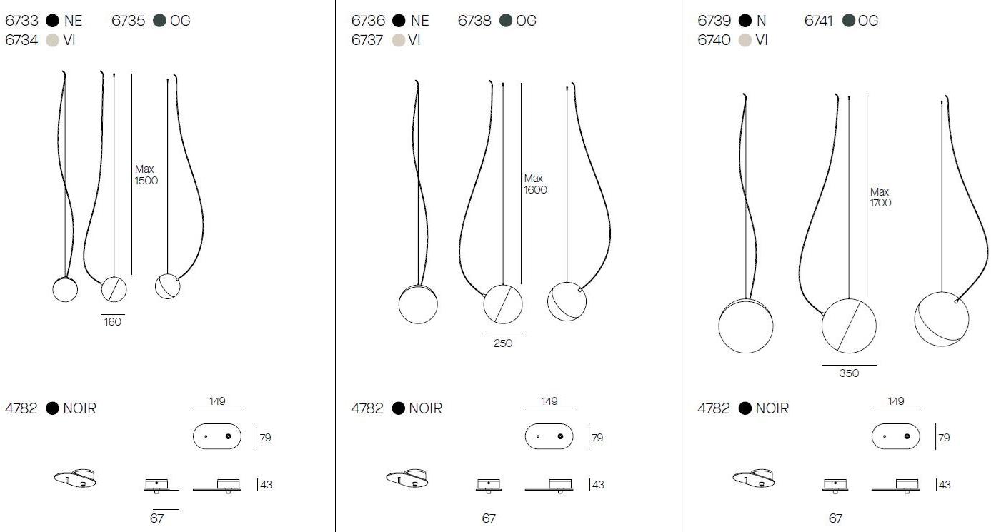 Milan Iluminacion Подвесной светильник из стали с прямым светом в современном стиле Half sun-id-1432559 - Вид №16