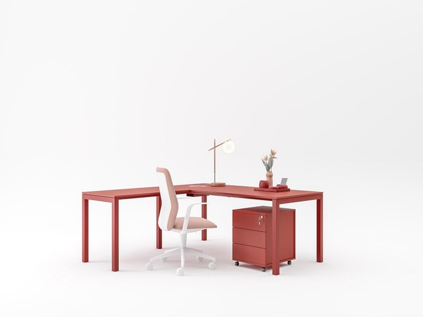 PROF Рабочий стол из дерева с системой управления кабелями Dieci sun-id-1393200 - Вид №10