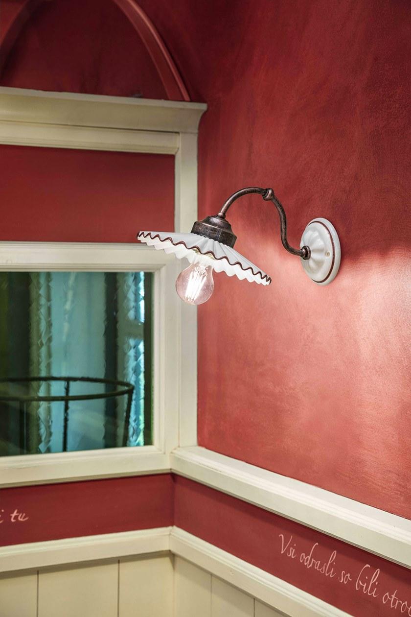 FERROLUCE Настенный керамический светильник с фиксированным кронштейном L'aquila C198 - Вид №1