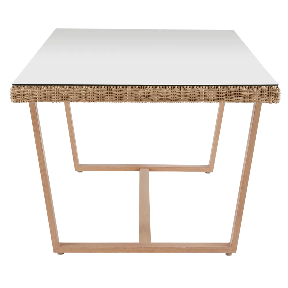 Стол садовый NATERIAL Medena с ротанговым плетением и стеклянной столешницей 82509552 STLM-0028915 - Вид №3