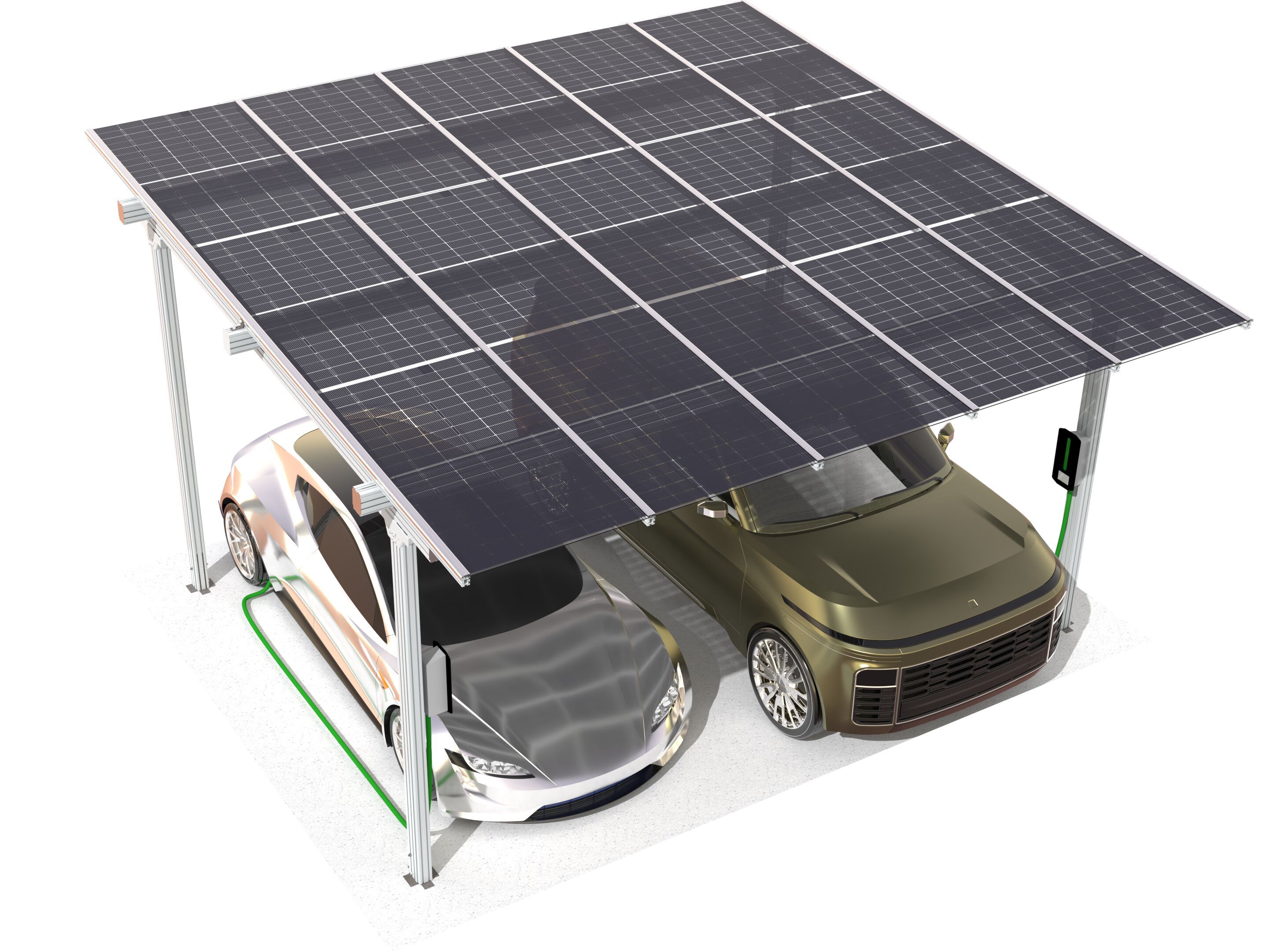 Алюминиевый навес с бескаркасными фотоэлектрическими модулями ECOBEL PensiVETRO ARCH-00057809