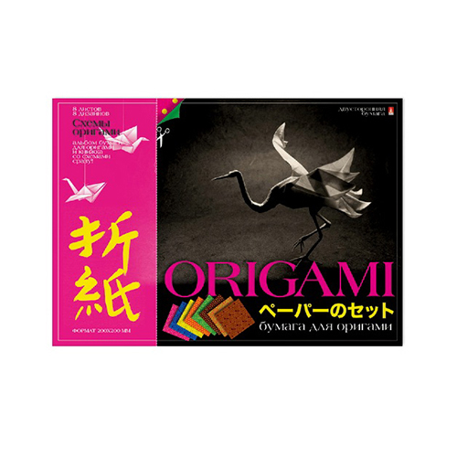 11-08-182/1 Набор декоративной бумаги для оригами со схемами А4 8 л. Альт 