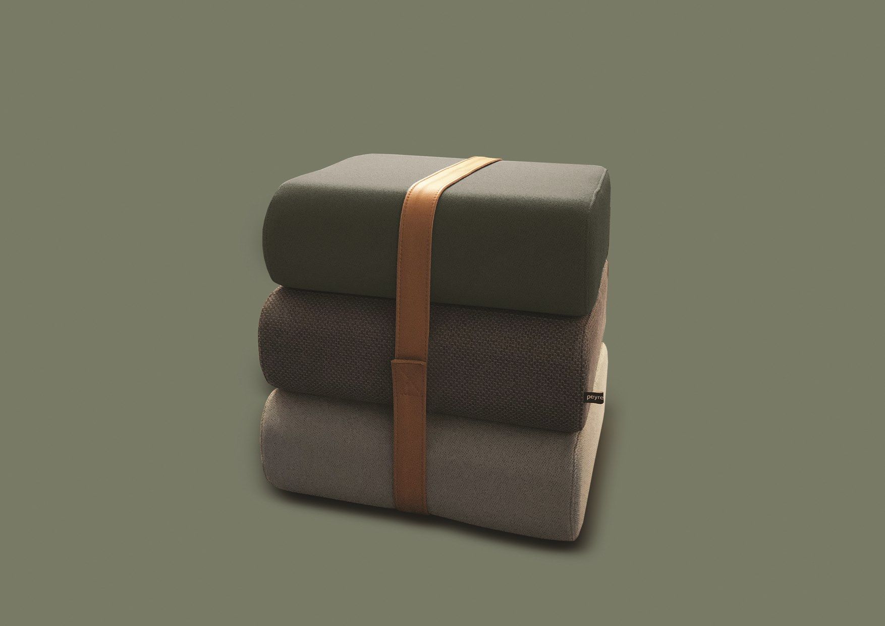 Квадратный пуф из ткани Marine Peyre Editions маленькие сиденья ARCH-00137884 - Вид №2