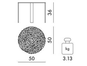Круглый журнальный столик из ПММА Kartell T-TABLE ARCH-00031450 - Вид №28