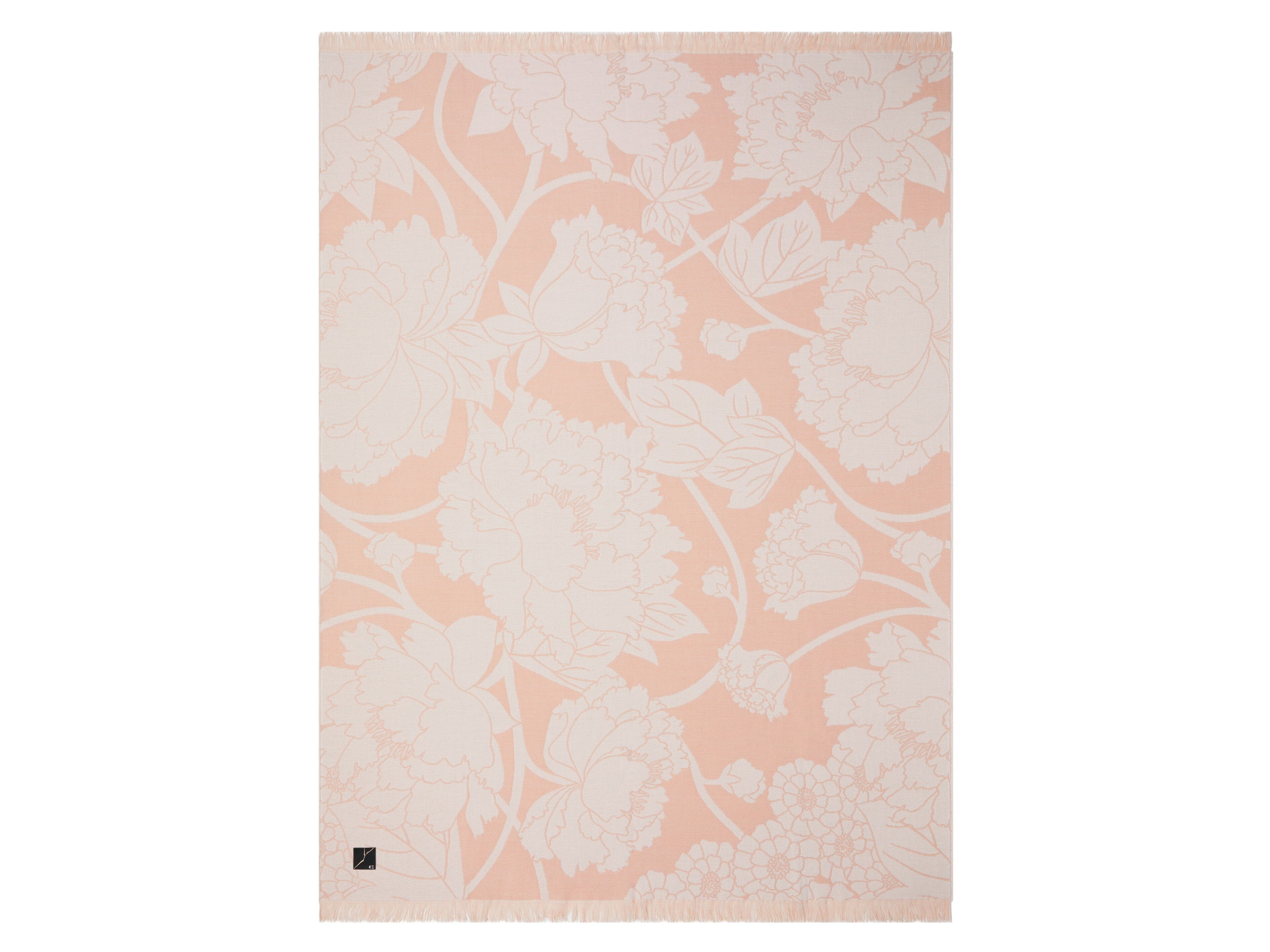 Жаккардовый плед с цветочными узорами K-3 Hana Pop ARCH-00138972 - Вид №1