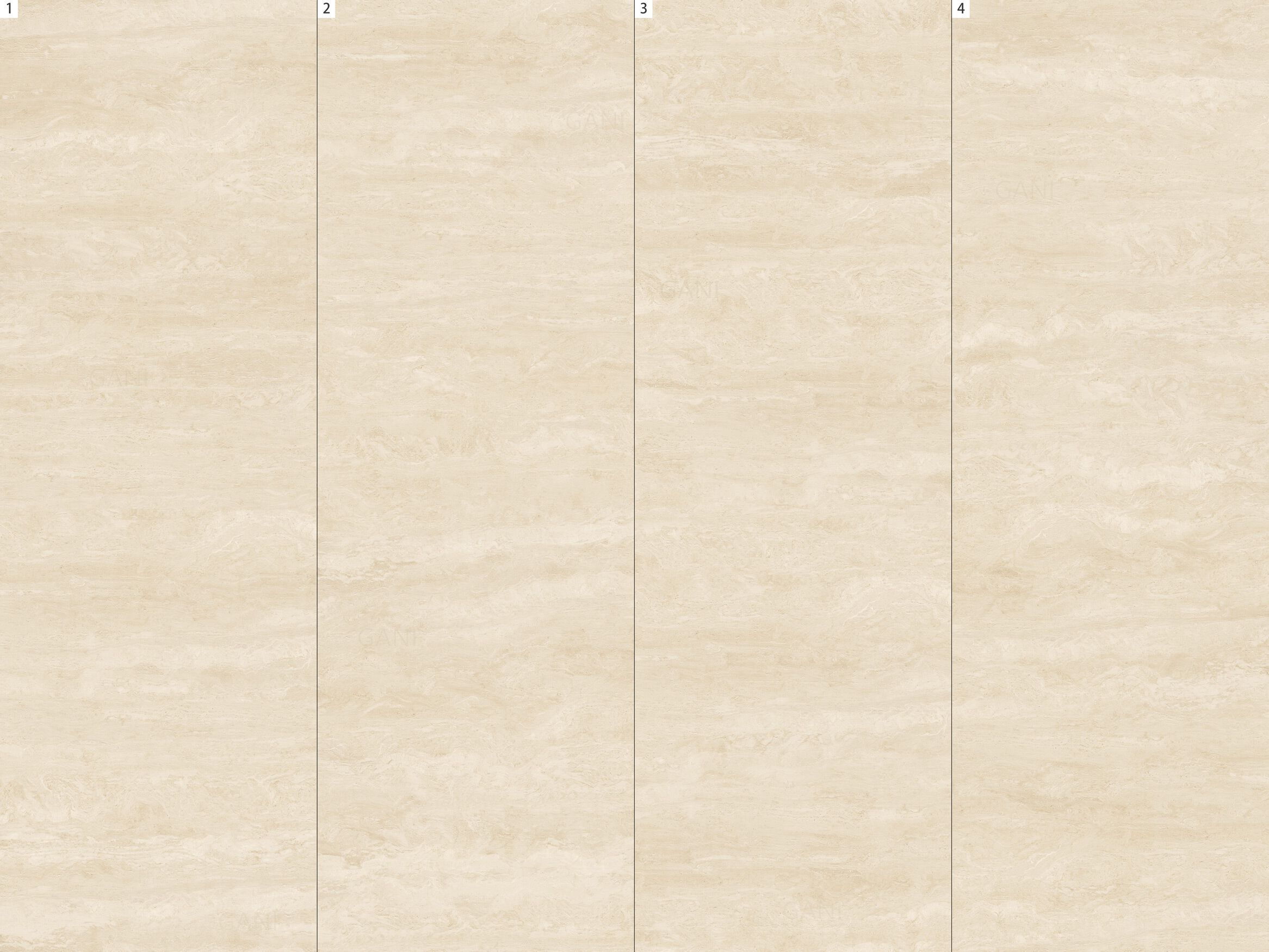 Пол / покрытие с эффектом травертина GANI MARBLE TILES NAVONA TRAVERTINE CLASSIC ARCH-00010603 - Вид №1