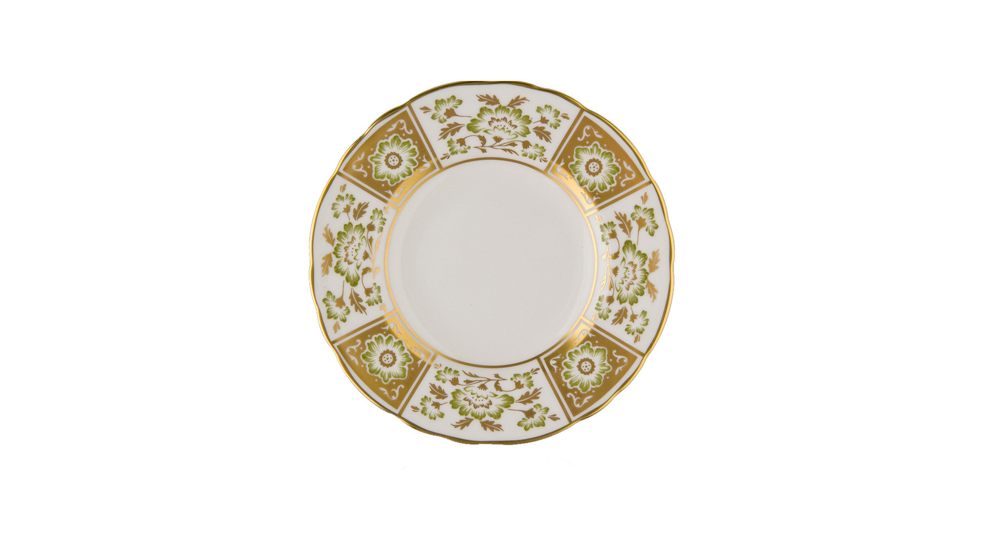 10655188 Royal Crown Derby Сервиз кофейный Royal Crown Derby "Дерби, зеленый декор" 4/13 Фарфор костяной  - Вид №3