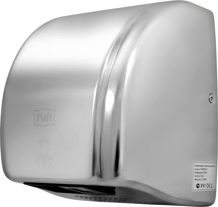 1401.304 Сушилка для рук высокоскоростная антивандальная 8851S PUFF  - Вид №3