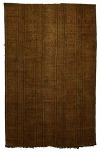 AFOLKI Прямоугольный коврик из дерева и кожи Tuareg St034tu