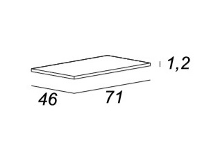 Мебель для ванной CEZARES BELLAGIO 70 Black&Gold Stone - Вид №3
